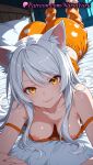 1girl 1girl 1girls 2025 ai ai_assisted ai_generated animal_ear_fluff animal_ears animal_print anime anime_style areola_slip ass ass bakemonogatari bangs bare_shoulders barefoot bed bed_sheet bedroom big_breasts big_breasts black_hanekawa blush breasts bust cat_ears cat_girl cat_print closed_mouth collarbone downblouse fang fang_out fangs feet female_focus female_only foot_fetish hair_between_eyes hanekawa_tsubasa hentai high_quality high_res high_res high_resolution indoors juicy_butt long_hair looking_at_viewer lying makeup medium_breasts monogatari_(series) nail_polish natsuyoru night nipple_slip nipples nipples_outside on_bed on_stomach orange_pants pajamas pants patreon pillow shorts silver_hair slit_pupils smile solo_female stable_diffusion strap_slip the_pose uncensored_nipples voluptuous voluptuous_female white_hair yellow_eyes