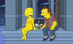 breasts erect_nipples lisa_simpson nelson_muntz nude the_simpsons thighs