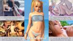 dead_or_alive fellatio group_sex honoka honoka_(doa) horizontal_stripes marie_rose sex striped_bikini_bottom take_your_pick