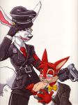 furry furzi gay male nazi nazifur oral partially_clothed totenkopf uniform yaoi