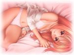  bed blouse bra breasts cleavage lingerie long_hair love_hina lying narusegawa_naru panties sheets shirt underwear undressing 