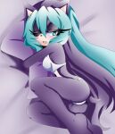 bra_and_panties gabriel-black-cat in_bed mana_the_hedgehog one_eye_closed sonic_oc twitter