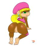 ass blonde_hair bluelimelight dixie_kong donkey_kong_(series) donkey_kong_country green_eyes pussy