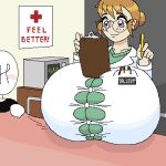  big_breasts breasts buttons female gigantic_breasts levy_(woot) original stretched_clothing woot 