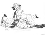 ayame_emaya black_and_white couple docking female furry futanari hetero hyena male pseudo-penis sex