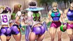  ai_generated ass female_only jojo&#039;s_bizarre_adventure multiple_girls thick_ass 