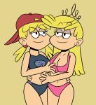  aged_up edit kaixxxcorner lana_loud lola_loud looking_at_viewer nickelodeon older swimsuit the_loud_house 