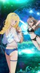2_girls alice_schuberg alluring artist_request ass bikini blonde_hair butt_crack cleavage eydis_(sao) high_res lake medium_breasts multiple_girls navel smile sword_art_online sword_art_online:_alicization tagme water