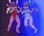 2girls amy_rose breath_holding crossover cruz64 drowning female freedom_planet peril sash_lilac sega shipping sonic_(series) sonic_the_hedgehog_(series) swimsuit underwater water_dragon water_torture