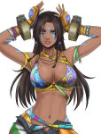 1girl bandai_namco beautiful big_breasts bra brown_hair cleavage dark-skinned_female dark_skin female female_focus female_only female_solo fighting_game fit fit_female gdaigonart geoffrey_daigon gorgeous hands_on_head hot long_hair miary_zo namco namco_bandai navel sexy solo solo_female solo_focus standing standing_up tekken tekken_8 toned toned_belly toned_body toned_female toned_stomach twitter video_game_character