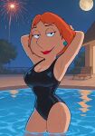 ass big_breasts family_guy latex_bodysuit lois_griffin smiling_at_viewer thighs