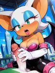 ai_generated gallade mobian_(species) mobian_bat pokemon rouge_the_bat sonic_the_hedgehog_(series) tagme