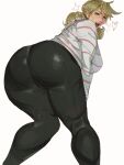 1girl ass fully_clothed huge_ass pants ryota_ravioli tagme