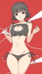 1girl 1girl alluring atlus cat_lingerie cleavage female_only makoto_niijima medium_breasts persona persona_5 sega underwear