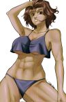 1girl 1girl =nintendo abs alluring athletic_female big_breasts bikini female_abs fit_female heroes_(xenoblade_3) milf monica_vandham nipples nipples_visible_through_clothing sweat tomboy xenoblade_(series) xenoblade_chronicles_3