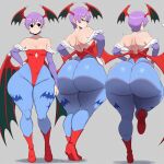 1girl ai_generated ass big_ass breasts capcom darkstalkers fundoshilover101 huge_ass lilith_aensland