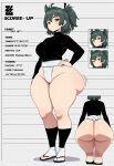 1girl ai_generated ass big_ass breasts fundoshi fundoshilover101 huge_ass original original_character tabi_socks