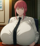 chainsaw_man edit elmenois3 jpg makima_(chainsaw_man) pixiv_link tagme