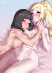 2girls evuoaniramu female hickey lillie_(pokemon) nintendo nude pokemon selene_(pokemon) yuri