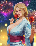 1girl big_breasts blonde_hair brnn brown_eyes bubble_butt cleavage horny inviting_to_sex looking_at_viewer naruto naruto_(series) naruto_shippuden pose standing teasing thick_thighs tsunade tsunade_(naruto) tsunade_senju