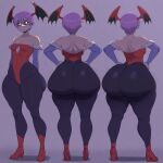 1girl ai_generated ass big_ass breasts capcom darkstalkers fundoshilover101 huge_ass lilith_aensland