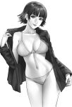 1girl 1girl 1girl alluring atlus big_breasts female_only lingerie looking_at_viewer makoto_niijima medium_breasts persona persona_5 rondeu sega silf tagme