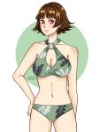 1girl 1girl 1girl alluring atlus bikini cleavage female_only irisseesghosts makoto_niijima medium_breasts persona persona_5 sega short_hair silf