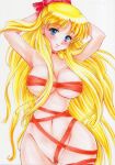 1girl adult_swim alluring bare_legs big_breasts bishoujo_senshi_sailor_moon bishoujo_senshi_sailor_moon_r bishoujo_senshi_sailor_moon_r_the_movie bishoujo_senshi_sailor_moon_s bishoujo_senshi_sailor_moon_s_the_movie bishoujo_senshi_sailor_moon_supers bishoujo_senshi_sailor_moon_supers_the_movie blonde_hair blue_eyes high_res minako_aino naked_ribbon sailor_venus sinran35 toei_animation toonami underboob viz_media