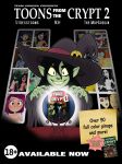 black_hair clenched_teeth crystal_ball goth_girl gothic green_hair hair_between_eyes long_eyebrows long_hair pale-skinned_female pale_skin pointy_ears samantha_manson smile thick_eyebrows witch witch_hat