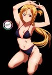 1girl 2d 2d_(artwork) 2d_artwork alluring alternate_breast_size ankles arm_above_head arm_up arms_above_head arms_up asuna_(sao) bare_arms bare_belly bare_calves bare_chest bare_hands bare_hips bare_knees bare_legs bare_midriff bare_navel bare_shoulders bare_skin bare_soles bare_thighs bare_toes barefoot belly bikini bikini_bottom bikini_only bikini_top black_bikini black_bikini_bottom black_bikini_top black_string_bikini black_swimsuit black_swimwear brown-eyed_female brown-haired_female brown_eyebrows brown_eyes brown_hair calves cleavage closed_mouth_smile collarbone curtained_hair digital digital_art digital_drawing digital_drawing_(artwork) digital_media digital_media_(artwork) elbows exposed_arms exposed_belly exposed_chest exposed_hips exposed_legs exposed_midriff exposed_navel exposed_shoulders exposed_skin exposed_thighs exposed_toes feet female_focus female_only fingernails fingers full_body grin groin half-dressed half_naked half_updo halterneck hand_above_head hand_up hands_above_head hands_up high_res high_resolution high_school_student inguinal_crease inguinal_ligament kneel kneeling_on_ground knees lean_figure legs long_hair looking_at_viewer medium_breasts midriff naked_female naked_woman narrow_waist navel nude nude_female nudity parted_bangs petite petite_body petite_breasts petite_female petite_girl petite_tits school_girl semi_nude shoulders shugo19 simple_background slender_body slender_waist slim_waist smile smiley_face smiling_at_viewer smirk stretching stretching_arms string_bikini swimsuit swimwear sword_art_online teen teen_girl teenage_girl thigh_gap thighs toes young_female young_woman yuuki_asuna