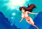 1girl accurate_art_style adult_swim alluring bare_legs big_breasts bishoujo_senshi_sailor_moon bishoujo_senshi_sailor_moon_r bishoujo_senshi_sailor_moon_r_the_movie bishoujo_senshi_sailor_moon_s bishoujo_senshi_sailor_moon_s_the_movie bishoujo_senshi_sailor_moon_supers bishoujo_senshi_sailor_moon_supers_the_movie brown_hair completely_nude_female fish fun_guy_(artist) green_eyes makoto_kino nude ocean pubic_hair pussy skinny_dipping swimming toei_animation toonami underwater viz_media