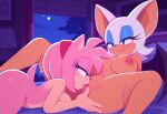 ai_generated amy_rose mobian_(species) mobian_hedgehog rouge_the_bat sonic_the_hedgehog_(series) tagme