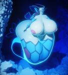 1girl 3d anthro areola ass aurora_(darkdraketom) belly big_ass big_breasts blender_(software) breasts bubble darkdraketom female flowing_hair generation_3_pokemon genitals glowing hair high_res huge_ass huge_breasts huge_pussy hyper hyper_ass hyper_butt hyper_pussy looking_up milotic navel nintendo nipples nude pokemon pokemon_(species) pussy scales sea serpentine solo swimming underwater water