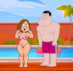 american_dad breasts cameltoe crossover edit erect_penis erection_under_clothes family_guy glasses meg_griffin micro_bikini ready_for_sex stan_smith thighs