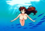 1girl accurate_art_style adult_swim alluring bare_legs big_breasts bishoujo_senshi_sailor_moon bishoujo_senshi_sailor_moon_r bishoujo_senshi_sailor_moon_r_the_movie bishoujo_senshi_sailor_moon_s bishoujo_senshi_sailor_moon_s_the_movie bishoujo_senshi_sailor_moon_supers bishoujo_senshi_sailor_moon_supers_the_movie brown_hair completely_nude_female fish fun_guy_(artist) green_eyes makoto_kino nude ocean pubic_hair pussy skinny_dipping swimming toei_animation toonami underwater viz_media