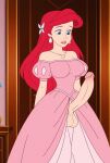 1futa ai_assisted ai_generated ariel ariel_(the_little_mermaid) balls big_ass big_breasts blue_hair breasts clothed_futa clothes detached_sleeves disney dress earrings erect_penis erection futa_focus futa_only futanari lipstick long_hair necklace penis penis_out penis_out_of_dress red_hair red_lipstick roro73290 the_little_mermaid