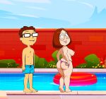 american_dad ass breasts crossover edit erect_nipples erection_under_clothes family_guy glasses meg_griffin no_bra ready_for_sex steve_smith thighs thong