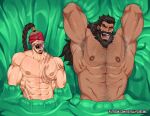 2026 abs armpit_hair beard blindfold closed_eyes facial_hair league_of_legends lee_sin long_hair male male_focus male_only male_tickling muscular muscular_male musky musky_armpit no_visible_genitalia patreon_reward patreon_url revealyoursins shirtless size_difference smelly_armpits sweat tattoo tattoos tickling udyr_(league_of_legends)