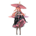 1girl 1girl 1girl 2v_(joyeong) ahoge animal_ears big_breasts big_breasts black_collar black_kimono blue_gemstone braid breasts cherry_blossom_print chinese_zodiac clothes_lift clothing_cutout collar crown_braid fake_animal_ears floral_print flower fur_trim game_cg gem hair_flower hair_ornament hat high_res high_res holding_umbrella japanese_clothes kanzashi katana kimono last_origin layered_clothing linea_alba long_hair looking_at_viewer low_wings magical_momo momo_(last_origin) nail_polish obi obijime official_alternate_costume official_art oil-paper_umbrella open_mouth orange_hair pink_flower pink_nails pink_ribbon pink_umbrella pom_pom_(clothes) pom_pom_hair_ornament rabbit_ears red_eyes ribbon sash see-through_clothes sheath sheathed short_kimono side_ponytail skindentation skirt smile snow stockings sword tachi-e tokin_hat umbrella under_boob weapon weapon_on_back wings year_of_the_rabbit