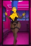 corset erect_nipples huge_breasts marge_simpson pantyhose ready_to_fuck smiling_at_viewer stockings the_simpsons thighs thong