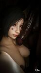 1boy 1girl 1girls 2025 3d 3d_(artwork) ada_wong ada_wong_(adriana) areola asian asian_female biohazard black_penis breasts brown_nipples capcom completely_nude dark-skinned_male dark_nipples dark_skin interracial looking_at_viewer male nipples nose_piercing nose_ring nude nude_female penis penis_close_to_face piercing qos qos_tattoo queen_of_spades queen_of_spades_tattoo resident_evil resident_evil_2 resident_evil_2_remake resident_evil_4 resident_evil_4_remake simple_background skin_tone_difference spade_tattoo tattoo_on_face xyra3d