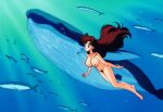 1girl accurate_art_style adult_swim alluring bare_legs big_breasts bishoujo_senshi_sailor_moon bishoujo_senshi_sailor_moon_r bishoujo_senshi_sailor_moon_r_the_movie bishoujo_senshi_sailor_moon_s bishoujo_senshi_sailor_moon_s_the_movie bishoujo_senshi_sailor_moon_supers bishoujo_senshi_sailor_moon_supers_the_movie brown_hair completely_nude_female fish fun_guy_(artist) green_eyes makoto_kino nude ocean pubic_hair pussy skinny_dipping swimming toei_animation toonami underwater viz_media whale