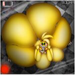 1girl 1girl 1girls animatronic animatronic_female ass ass_bigger_than_head breasts breasts_bigger_than_head breasts_out camera_view chicken chicken_girl female_only five_nights_at_freddy's five_nights_at_freddy's_2 fnaf gigigo hyper hyper_ass hyper_breasts long_tongue metal_tongue nude pillow_shading public public_exposure public_nudity robot robot_girl scottgames toy_chica_(fnaf)