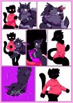 1girl belly_bulge digesting digestion eclipse_(foulfur) female_prey flocas flocas13 flocas_(flocas13) furry helpless hush hush_(character) hush_(hushyum) hush_(purple_prey) internal_view male male/female male_pred powerless shoelaceart shrink_poison shrink_potion shrunken shrunken_woman stomach_bulge trapped vore