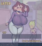 1girl big_breasts crayon_shin-chan curvy cydlock milf open_mouth