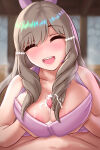 1boy 1girl 1girl alternate_breast_size apron apron_only areola areola_slip bangs bare_arms big_breasts big_breasts breast_press breast_squeeze brown_hair ciderwrath cleavage closed_eyes cum cum_between_breasts cum_on_breasts cum_on_hair ejaculation_between_breasts female_focus fire_emblem fire_emblem_awakening hair_ornament happy happy_paizuri happy_sex indoors intelligent_systems light-skinned_female light-skinned_male light_skin long_hair male male_pov naked_apron nintendo nipple_slip nipples open_mouth paizuri penis pov sex smile solo_focus straight sumia_(fire_emblem) very_long_hair