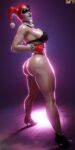 1girl 1girls 3d batman_(series) big_ass dat_ass dc_comics dc_comics harley_quinn harley_quinn_(classic) harley_quinn_(injustice) high_heels injustice_2 looking_at_viewer smitty34 solo_female