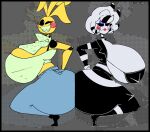 1girl 2_girls animatronic animatronic_female ass_bigger_than_head big_ass big_breasts breasts breasts_bigger_than_head chicken chicken_girl five_nights_at_freddy's five_nights_at_freddy's_2 fnaf fredina's_nightclub marie_(cally3d) marionette marionette_(fnaf) pelosdealgodon puppet puppet_(fnaf) puppet_girl robot robot_girl scottgames thepinkthing toy_chica_(fnaf)