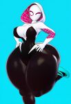 3d 3d_model ai_generated ass big_breasts booty breasts cleavage cosplay fat_ass fat_thighs gigantic_ass gigantic_hips gigantic_thighs gwen_stacy gwen_stacy_(spider-verse) hips huge_ass huge_breasts hyper_ass hyper_thighs large_boobs leg_lift lubbasdump marvel older older_female spider-gwen spider-man:_into_the_spider-verse superhero thick_ass thick_thighs thighs young_adult young_adult_female young_adult_woman