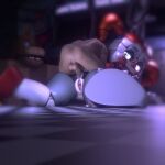 3d anal circus_baby circus_baby_(fnaf) circus_baby_(original) clown clown_girl duo five_nights_at_freddy's five_nights_at_freddy's:_sister_location green_eyes human jinx1919 larger_female pussy robot robot_girl straight